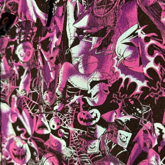 Torrid Disney Nightmare Before Christmas Lenny Button Down Blouse Size 28 (5) - Picture 5 of 5